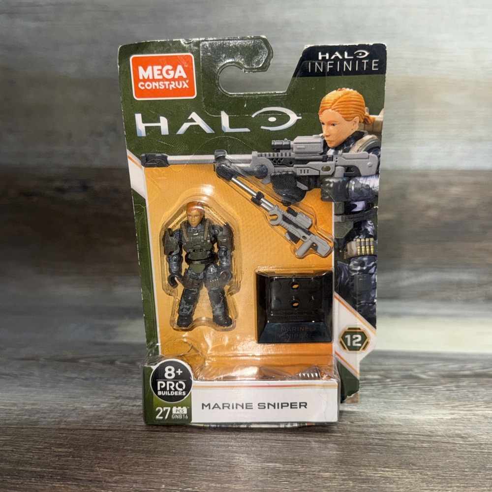 Mega Construx Halo Heroes Series 12 Female Marine Sniper GNB16 New in Box